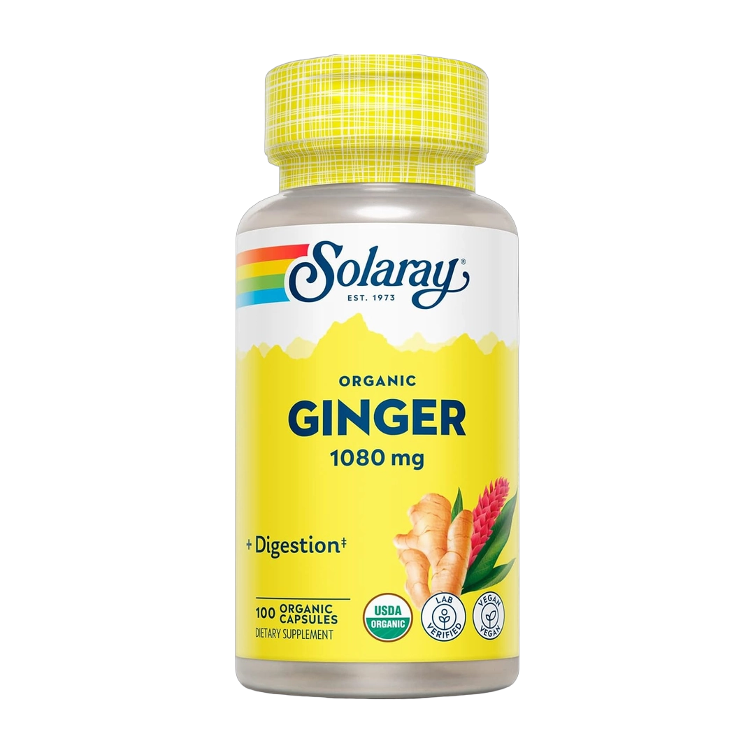 SOLARAY, Organic Ginger, 1080 mg, 100 Capsules