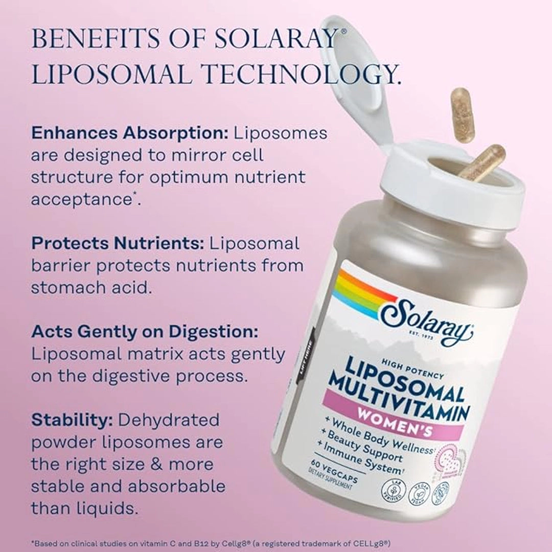 SOLARAY, Liposomal Multivitamin for Women, 60 VegCaps
