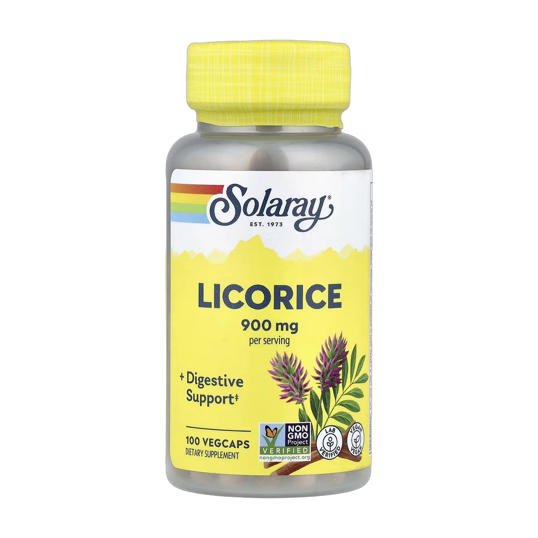 Solaray, Licorice, 900 mg, 100 VegCaps