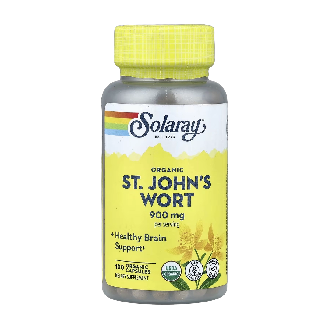 Solaray, Organic St. John's Wort, 100 Capsules