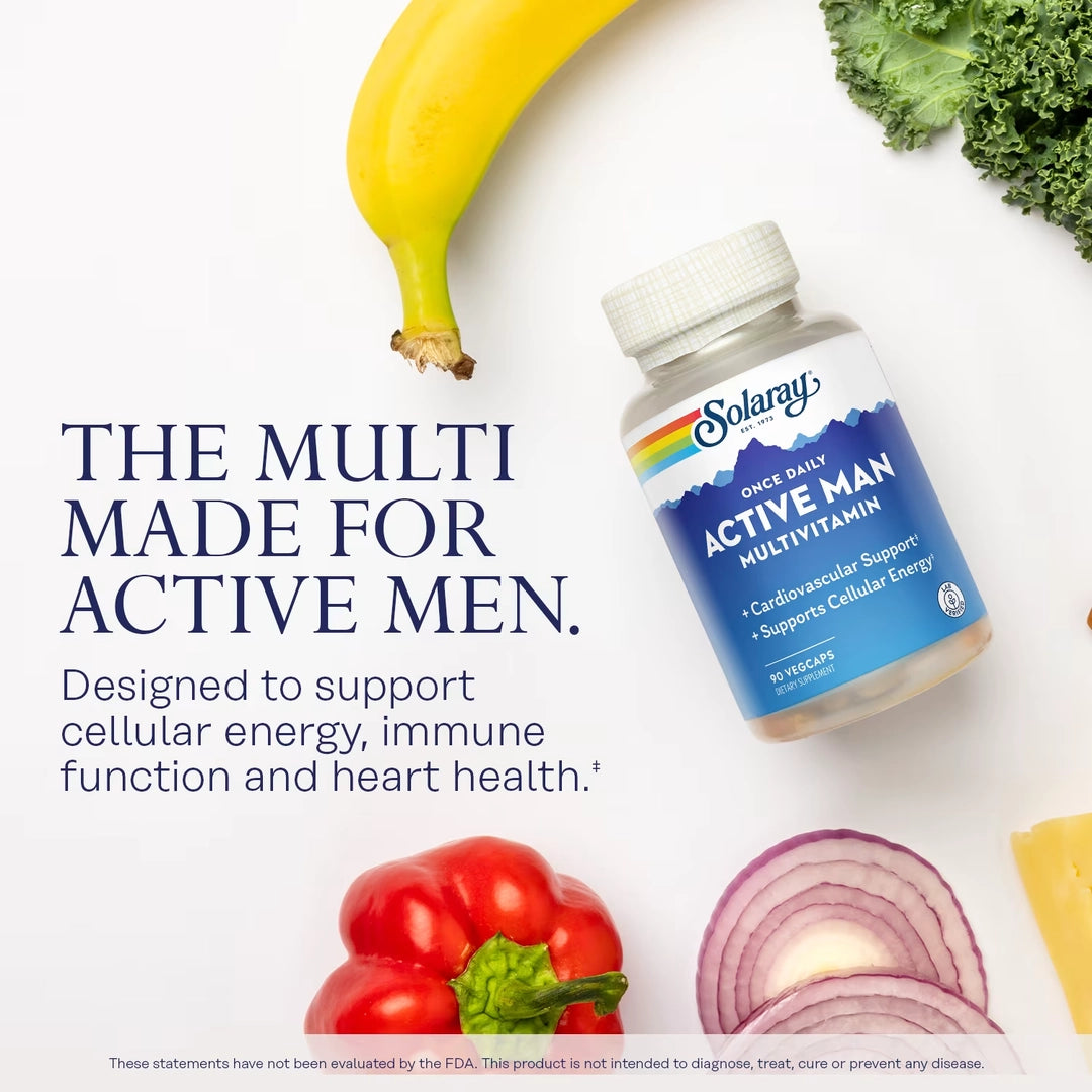 Solaray, Once Daily Active Man Multivitamin, 90 VegCaps