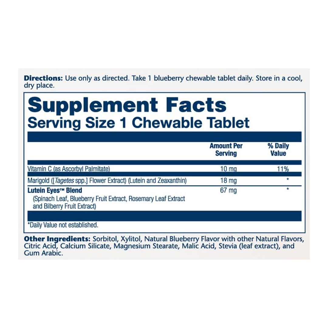SOLARAY, Chewable Lutein Eyes 18, 30 Chewables
