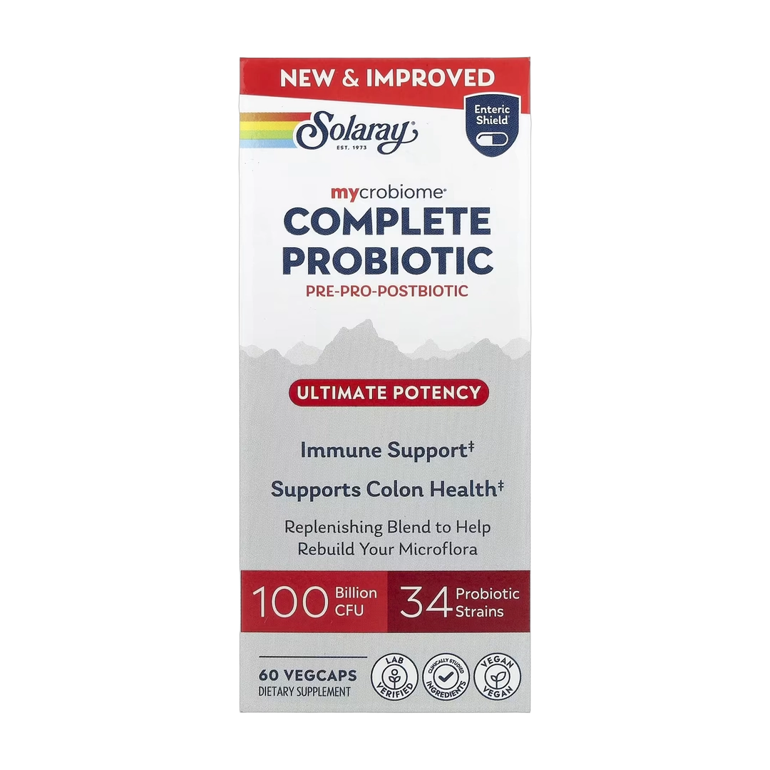 Solaray, Mycrobiome®, Complete Probiotic, Ultimate Potency, 60 VegCaps