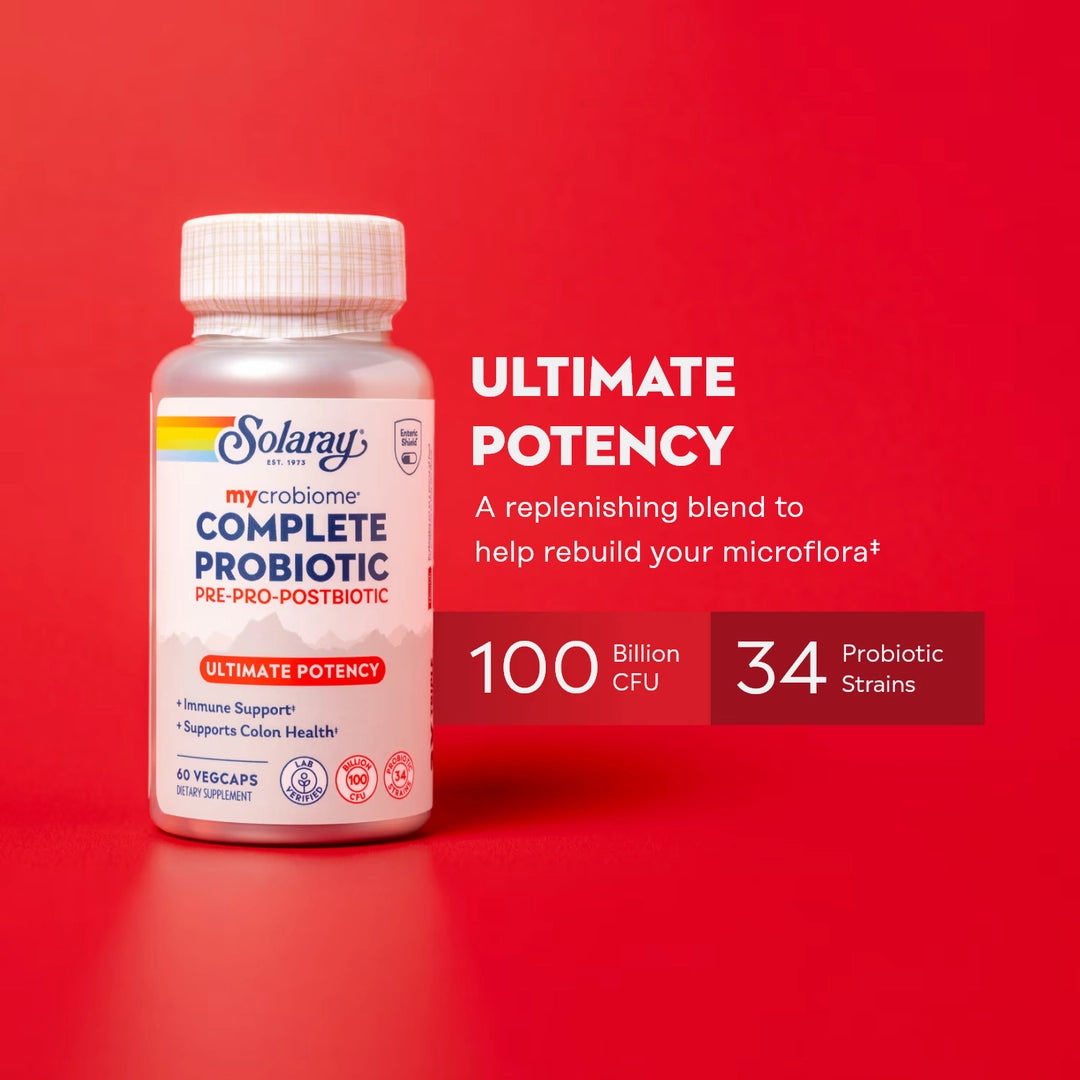 Solaray, Mycrobiome®, Complete Probiotic, Ultimate Potency, 60 VegCaps