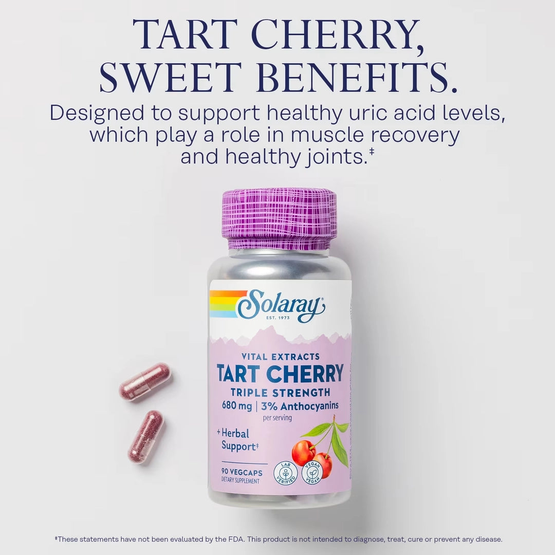 Solaray, Vital Extracts, Tart Cherry, 90 VegCaps