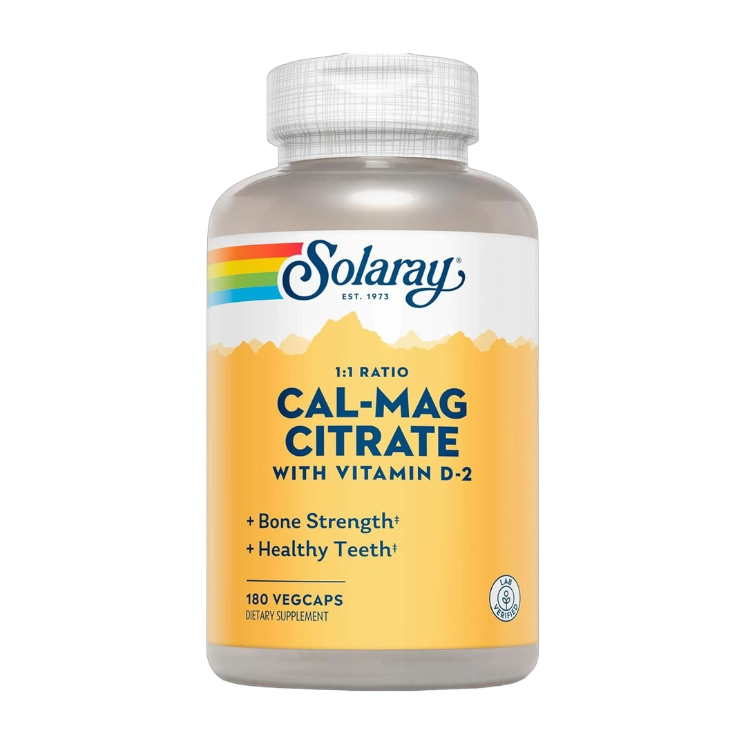 SOLARAY, Calcium Magnesium Citrate with Vitamin D 2, 180 VegCaps