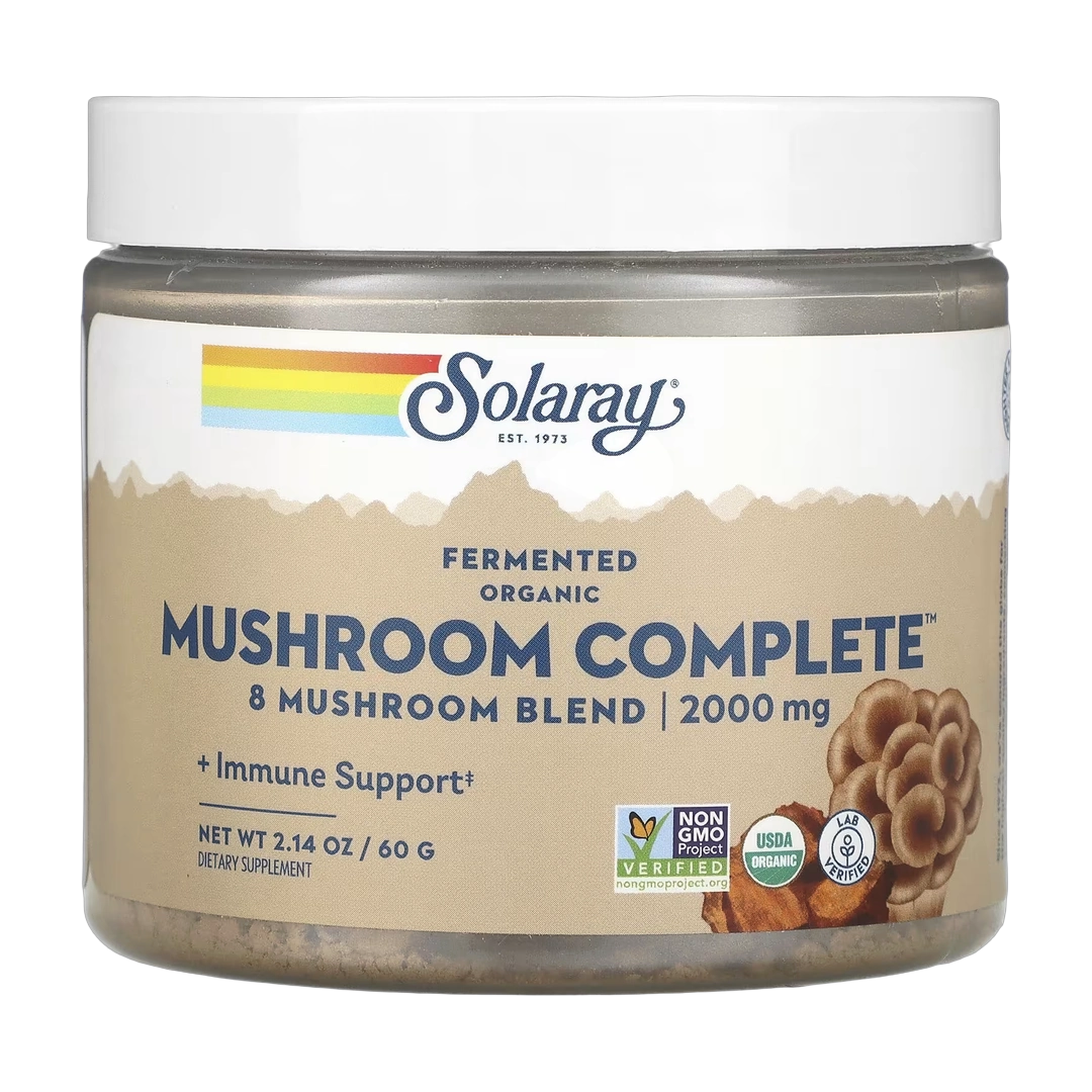 Solaray, Organic Fermented Mushroom Complete, 2,000 mg, 2.14 oz (60 g)
