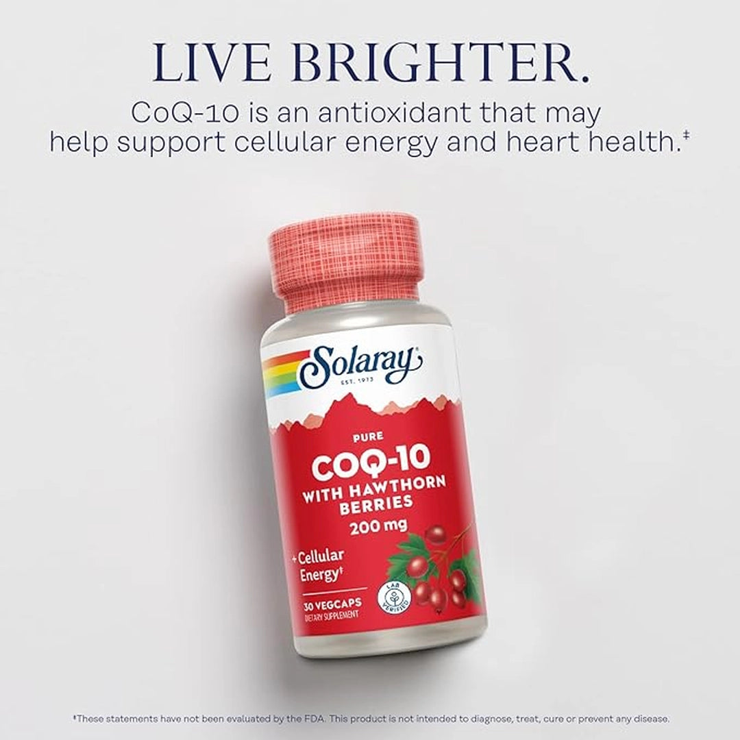SOLARAY, Pure CoQ-10, 200 mg, 30 VegCaps