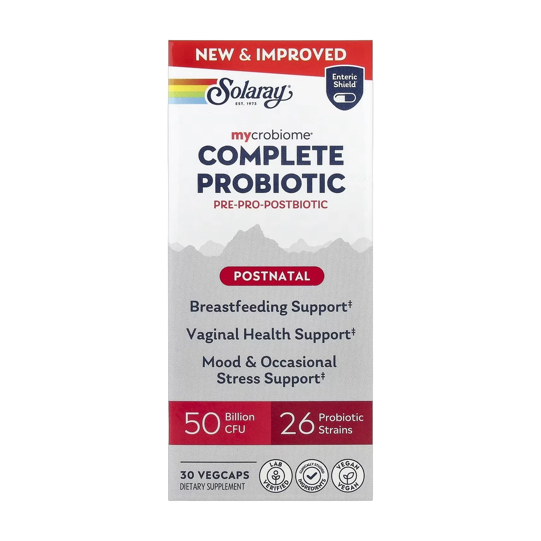 Solaray, Mycrobiome®, Complete Probiotic, Postnatal, 30 VegCaps