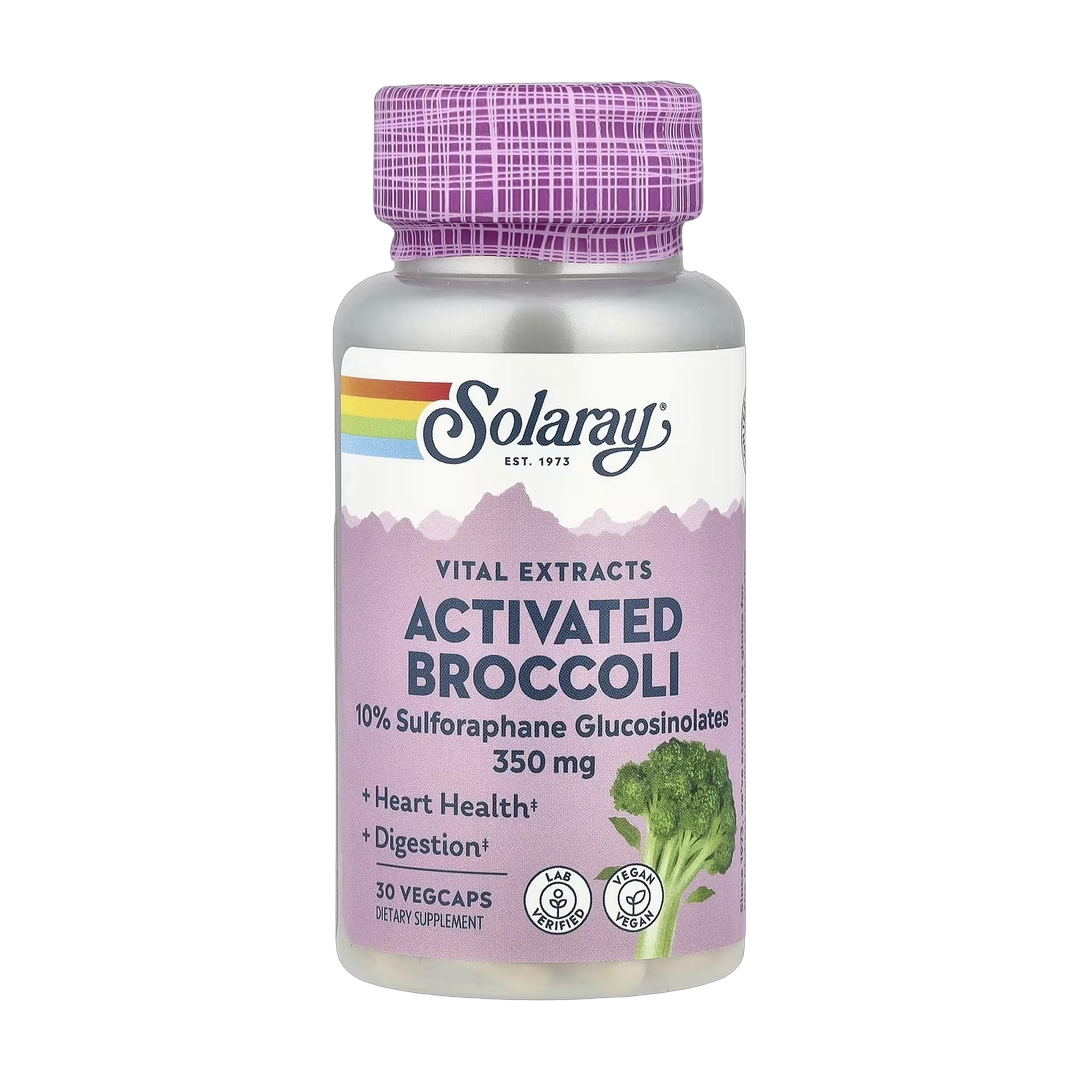 Solaray, Vital Extracts, Activated Broccoli, 350 mg, 30 VegCaps