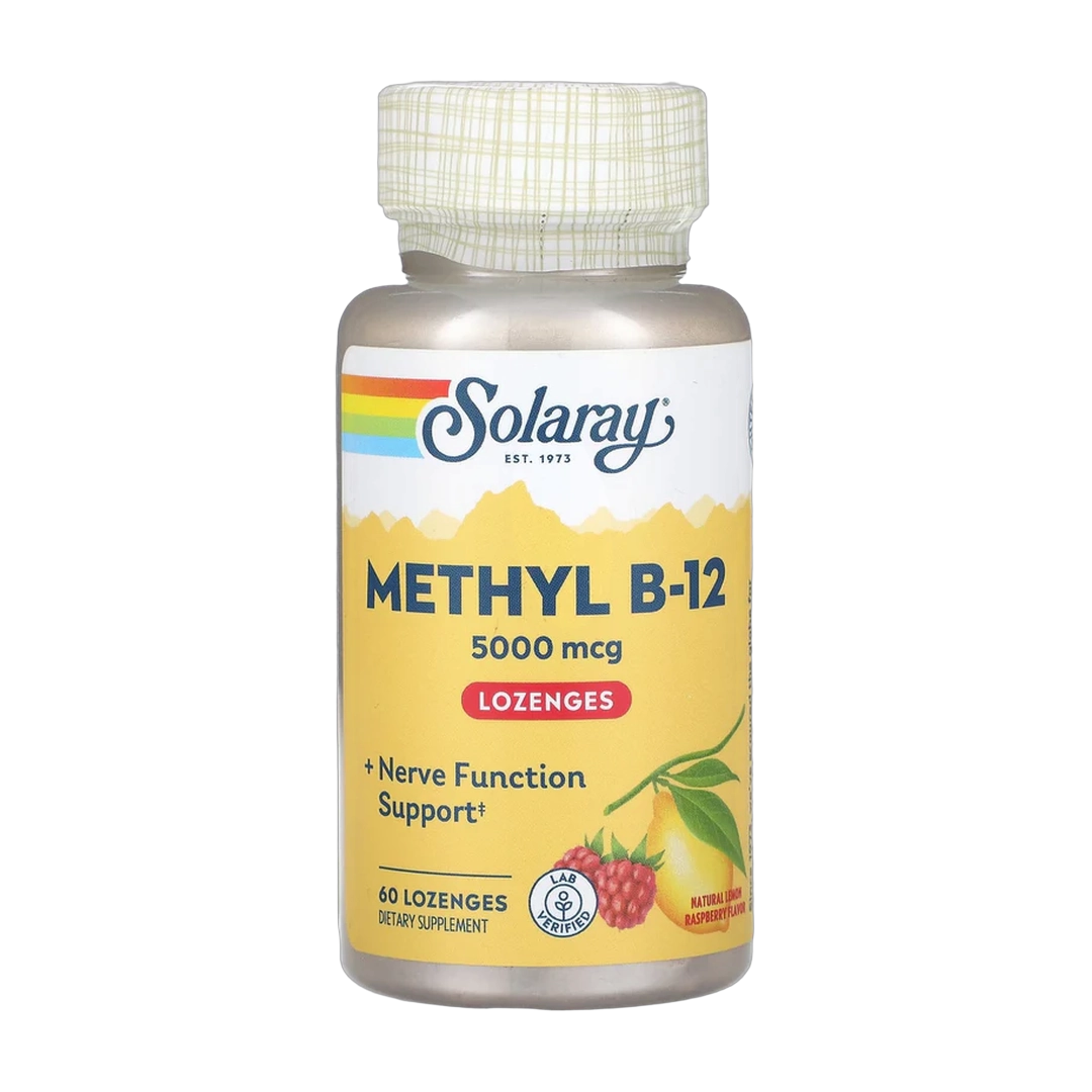Solaray, Methyl B-12 Lemon 5000 Mcg, 60 Lozenges