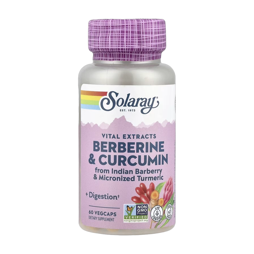 Solaray, Vital Extracts, Berberine & Curcumin, 60 VegCaps