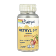 Solaray, Methyl B-12 Lozenges, Natural Mango Peach, 2,500 mcg, 60 Lozenges