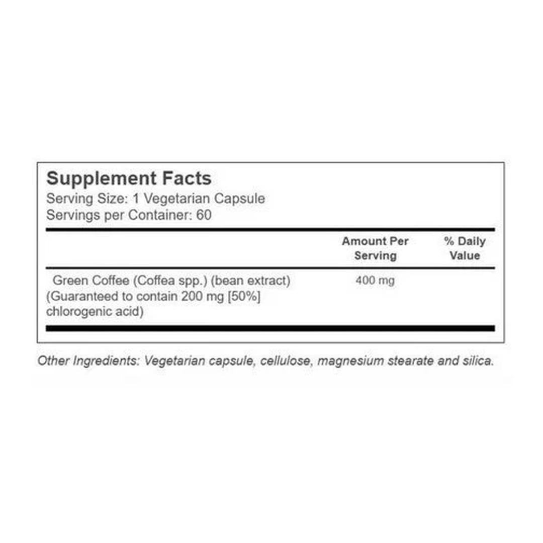 SOLARAY, Green Coffee Bean Extract, 400mg, 60 VegCap