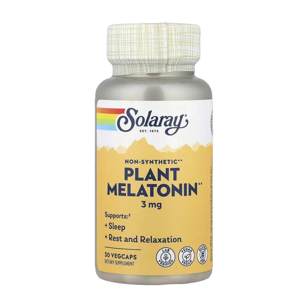 Solaray, Plant Melatonin, 3 mg, 30 VegCaps