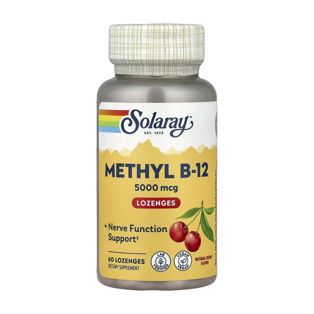 Solaray, Methyl B-12, Natural Cherry, 5,000 mcg, 60 Lozenges