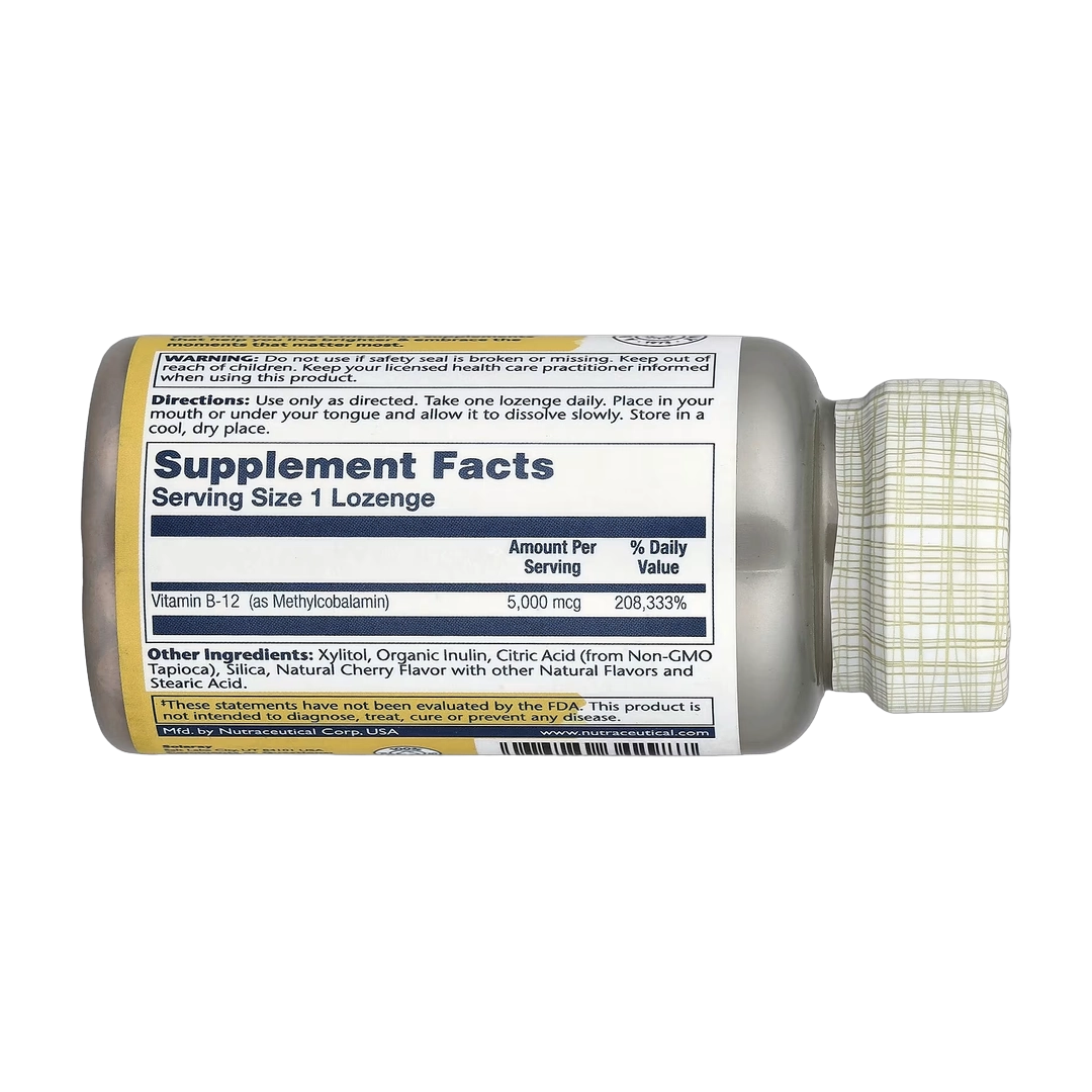 Solaray, Methyl B-12, Natural Cherry, 5,000 mcg, 60 Lozenges