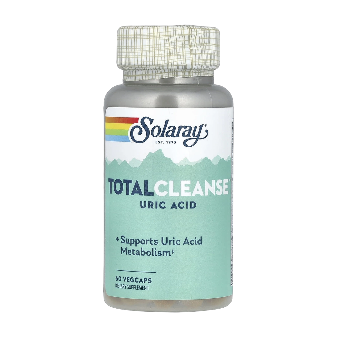 Solaray, Total Cleanse, Uric Acid, 60 VegCaps front packaging view