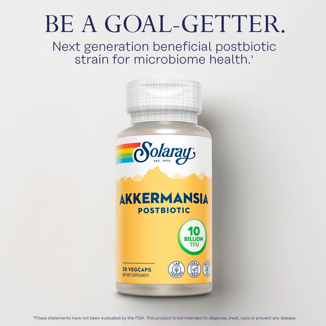 Solaray, Akkermansia Postbiotic, 10 Billion TFU, 30 VegCaps