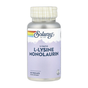 Solaray, L-Lysine Monolaurin, 1:1 Ratio, 60 VegCaps front packaging view