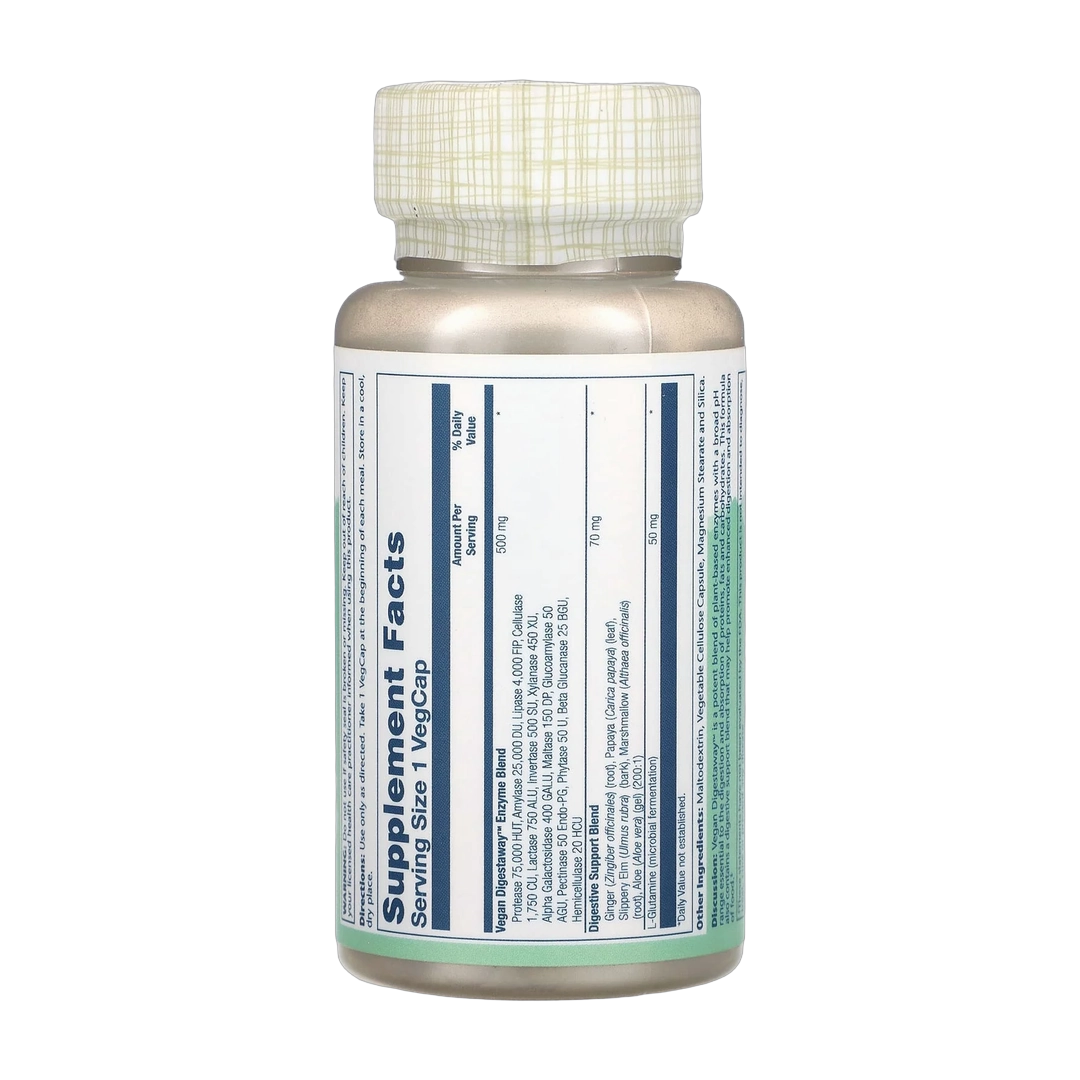 Solaray, Vegan Digestaway, Maximum Potency, 60 VegCaps