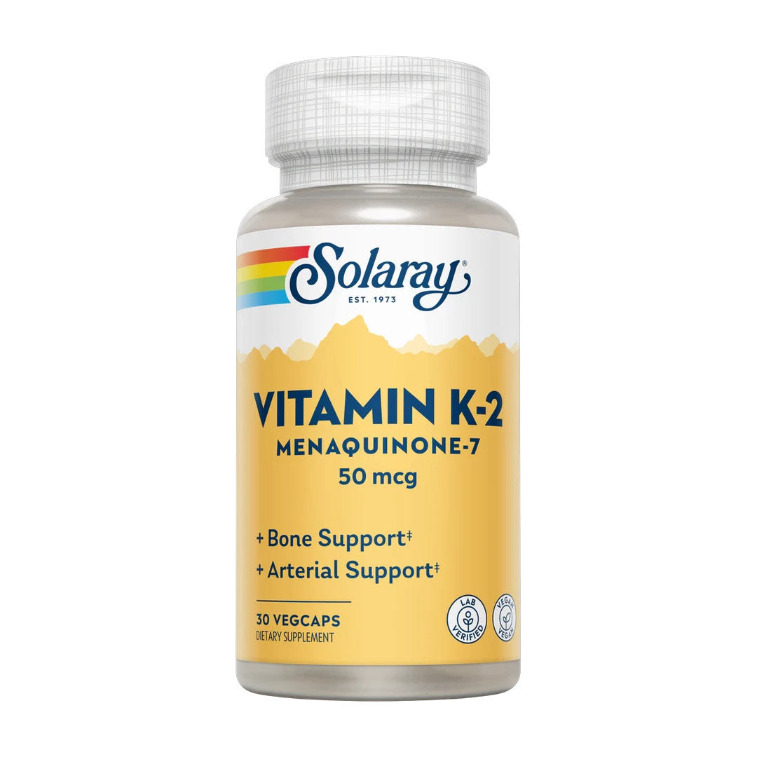 Solaray, K-2 Menaquinone-7, 50mcg, 30 VegCaps