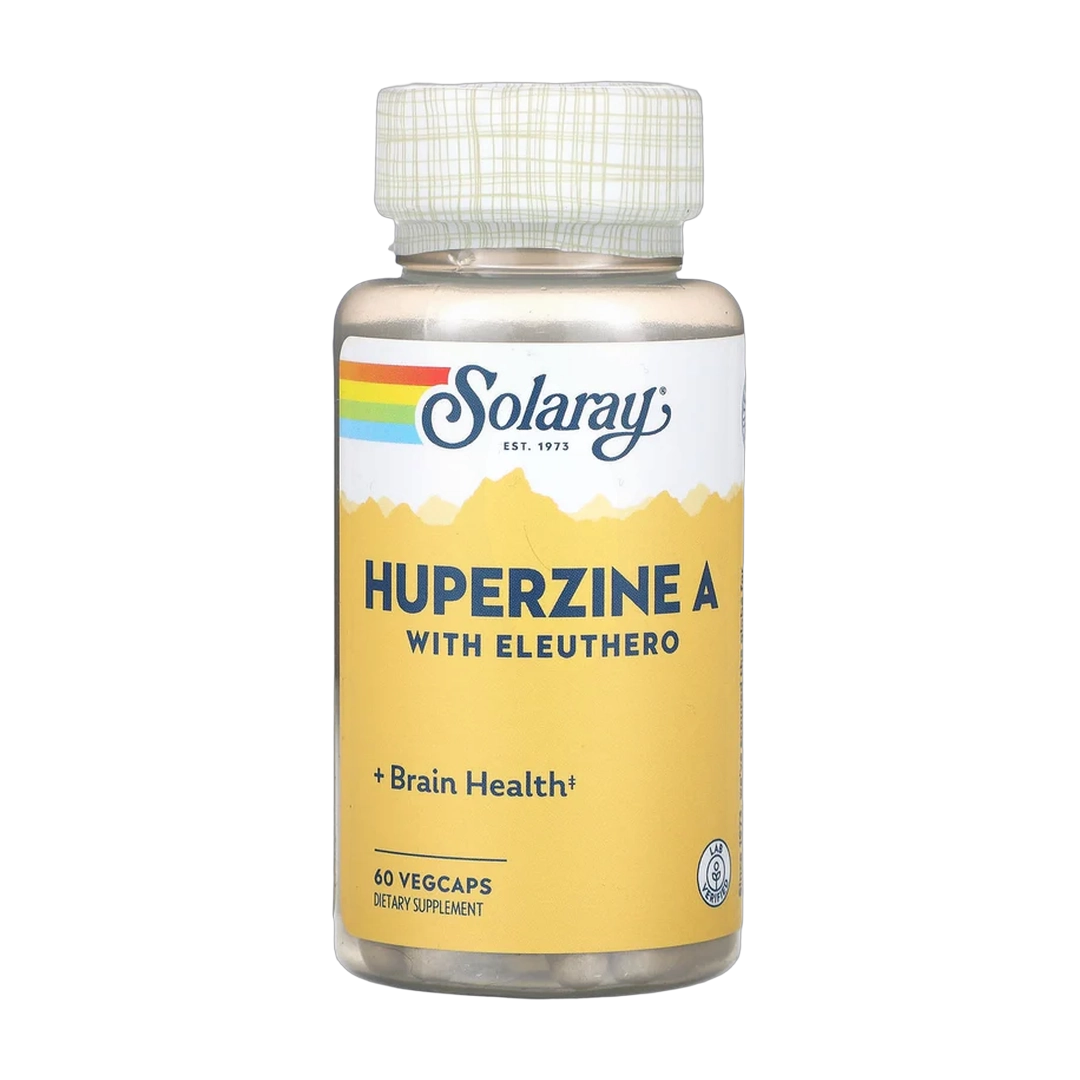 Solaray, Huperzine A with Eleuthero, 60 VegCaps