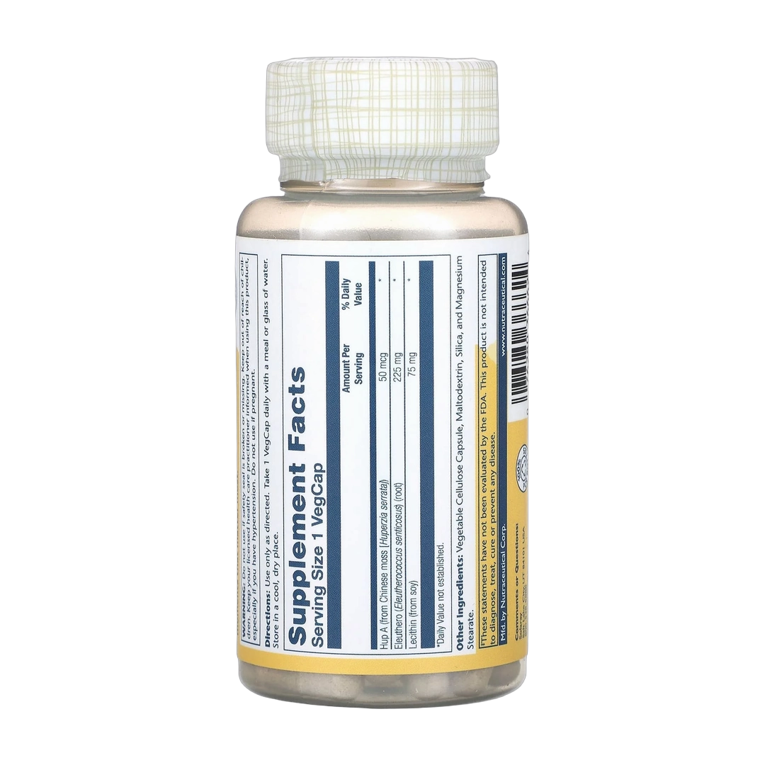 Solaray, Huperzine A with Eleuthero, 60 VegCaps