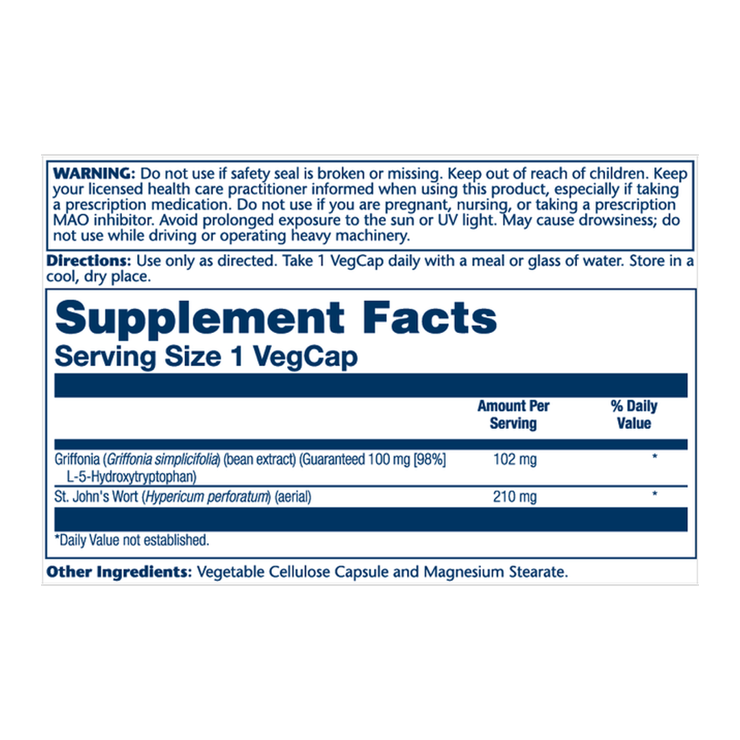 Solaray, 5-Htp With St. John's Wort 100 mg, 30 VegCaps