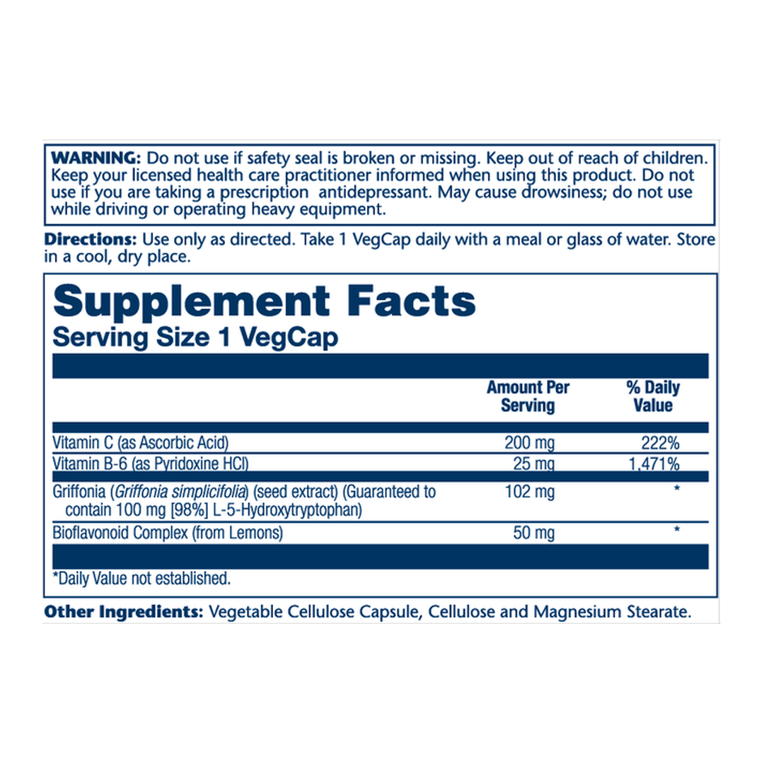SOLARAY, 5HTP  with Vitamin C and Vitamin B6, 100 mg, 30 VegCaps