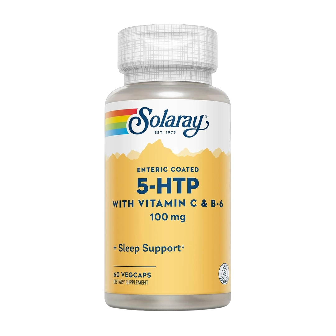 SOLARAY, 5 HTP Supplement with Vitamin C & B-6, 60 VegCaps