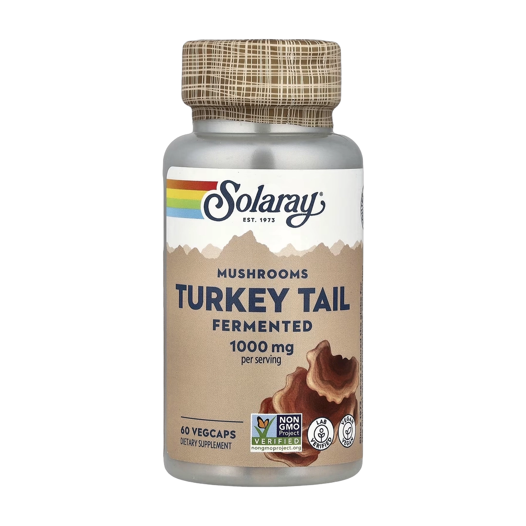Solaray, Fermented Turkey Tail Mushrooms, 60 VegCaps