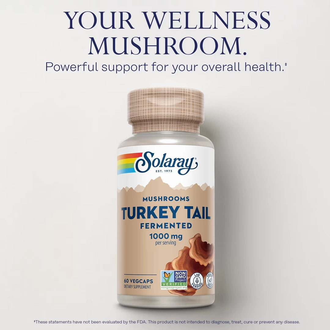 Solaray, Fermented Turkey Tail Mushrooms, 60 VegCaps