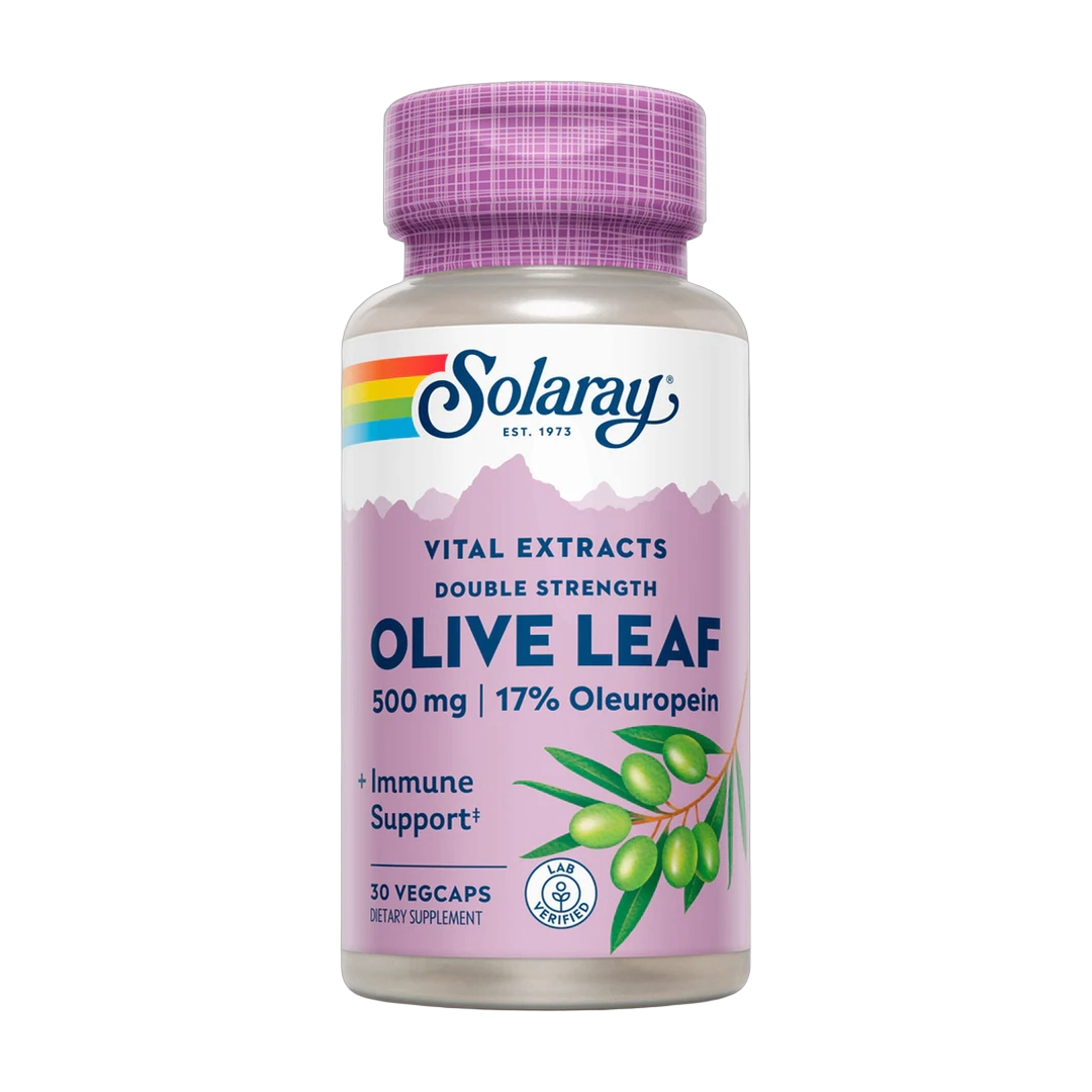Solaray, Olive Leaf, 500 mg, 30 Vegetarian Capsules