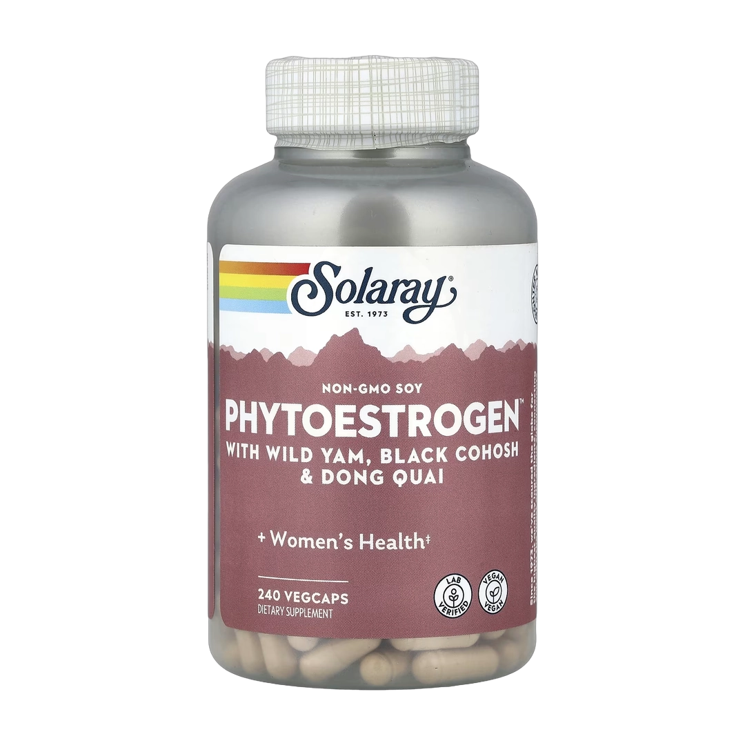 Solaray, PhytoEstrogen™ With Wild Yam, Black Cohosh & Dong Quai, 240 VegCaps