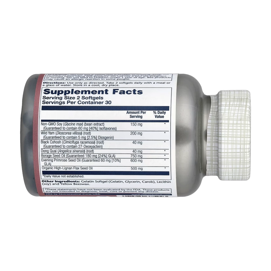Solaray, Phytoestrogen™ + EFAs with Wild Yam, Black Cohosh & Dong Quai, 60 Softgels
