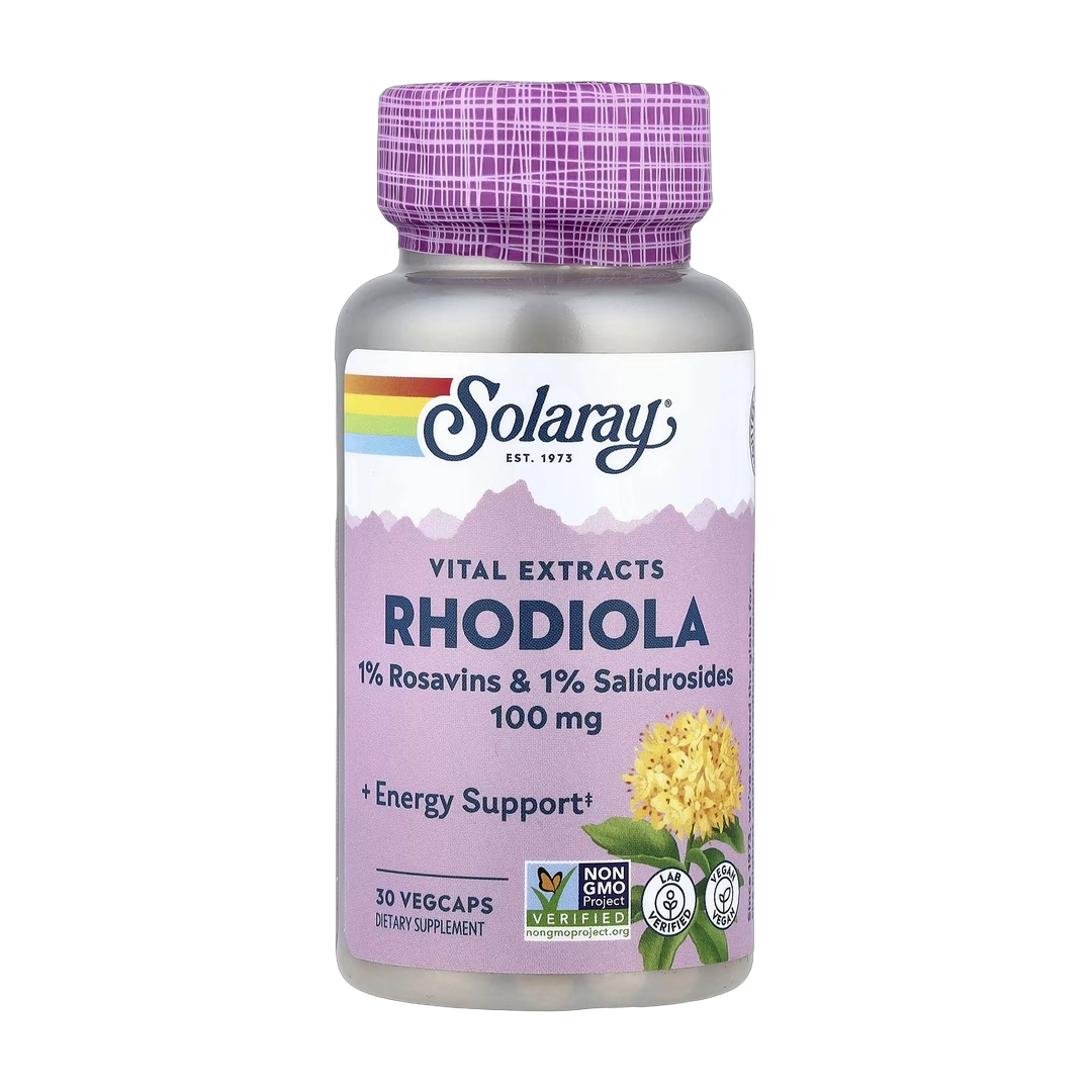 Solaray, Vital Extracts, Rhodiola, 100 mg, 30 VegCaps