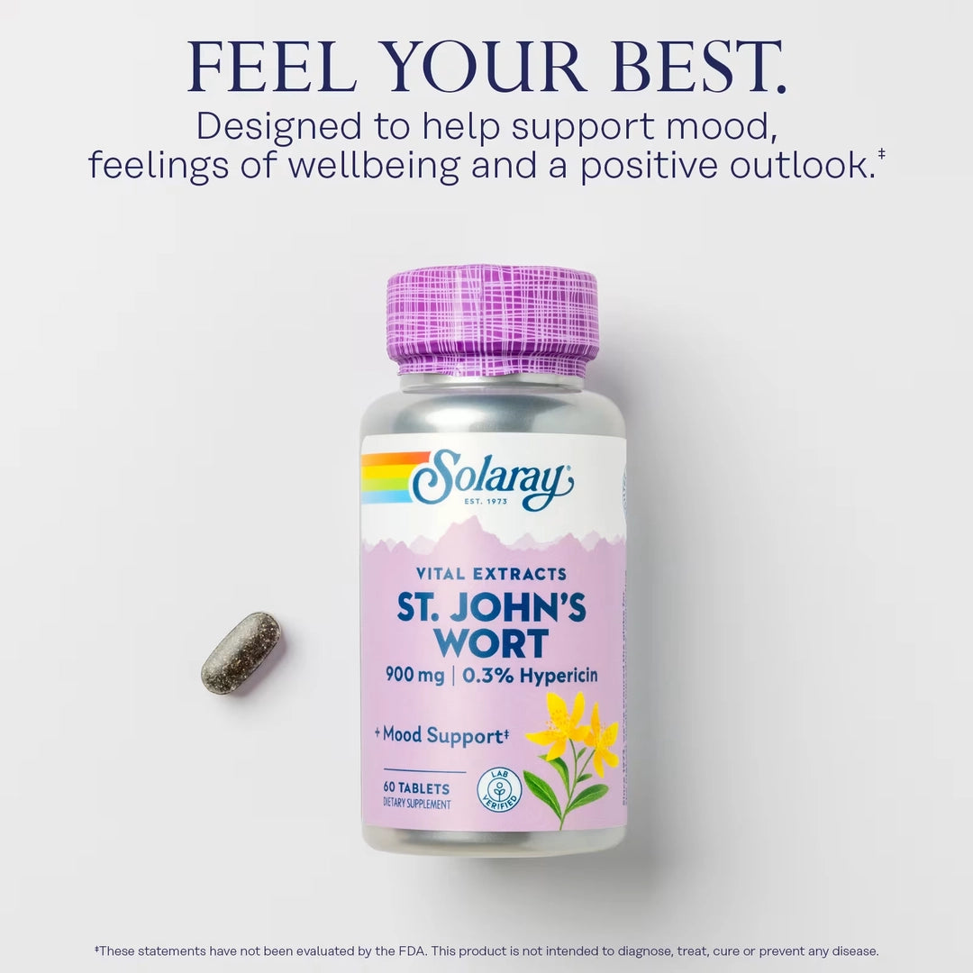 Solaray, Vital Extracts, St. John's Wort , 900 mg, 60 Tablets