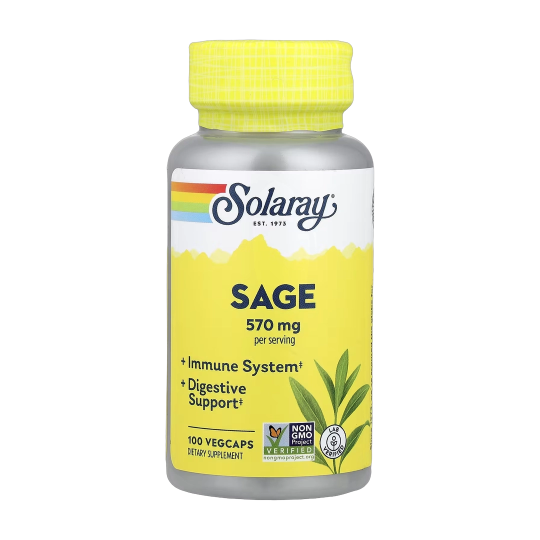 Solaray, Sage, 100 VegCaps