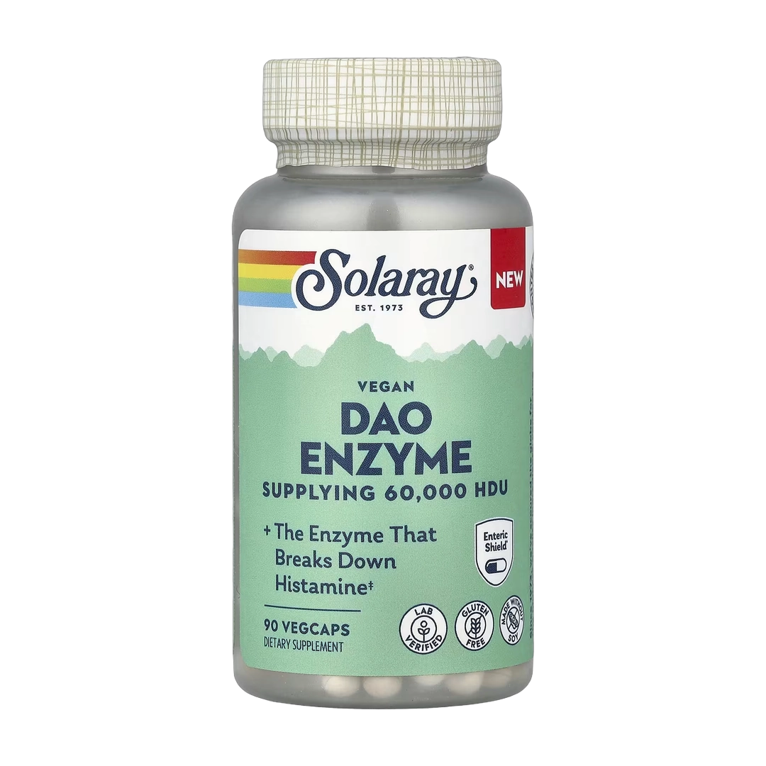 Solaray, Vegan Dao Enzyme, 60,000 HDU, 90 VegCaps