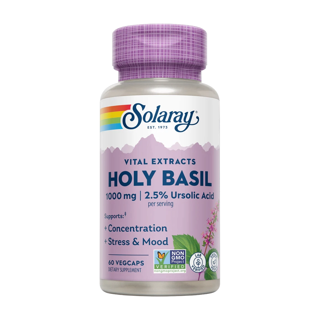 Solaray, Holy Basil Extract 450 mg, 60 VegCaps