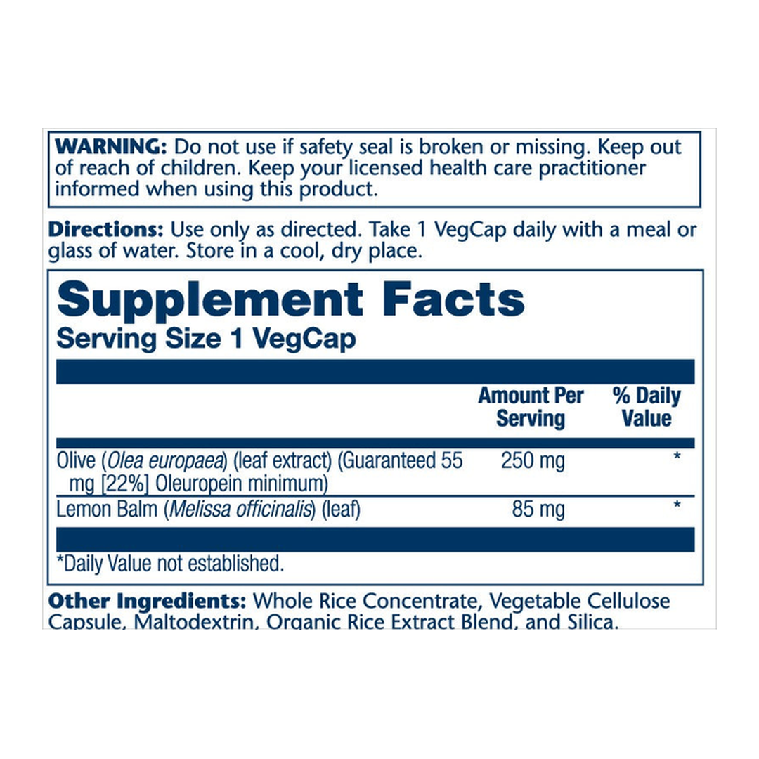 Solaray, Olive Leaf Extract 22% 250mg, 120 Vegetarian Capsules