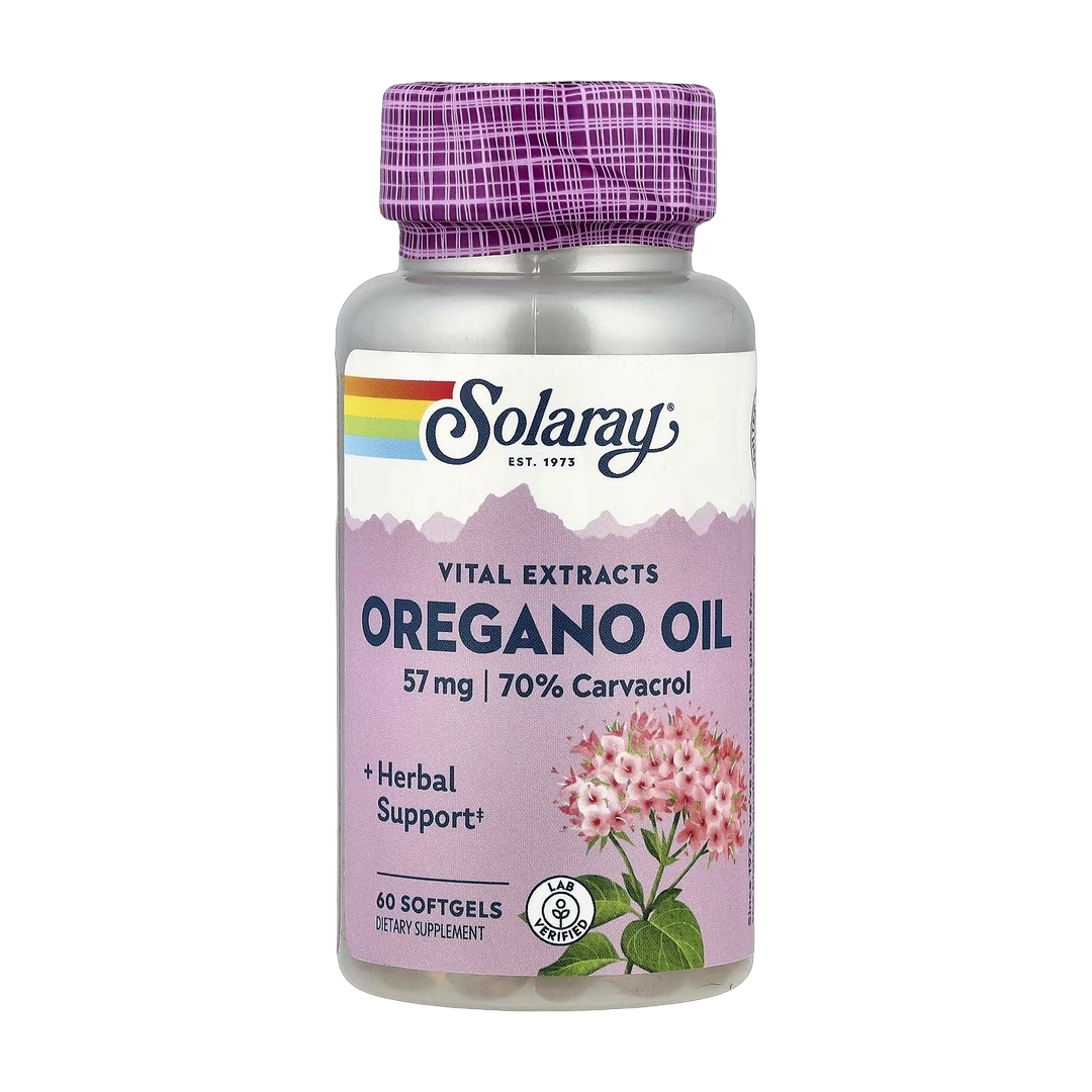 Solaray, Vital Extracts, Oregano Oil, 57 mg, 60 Softgels