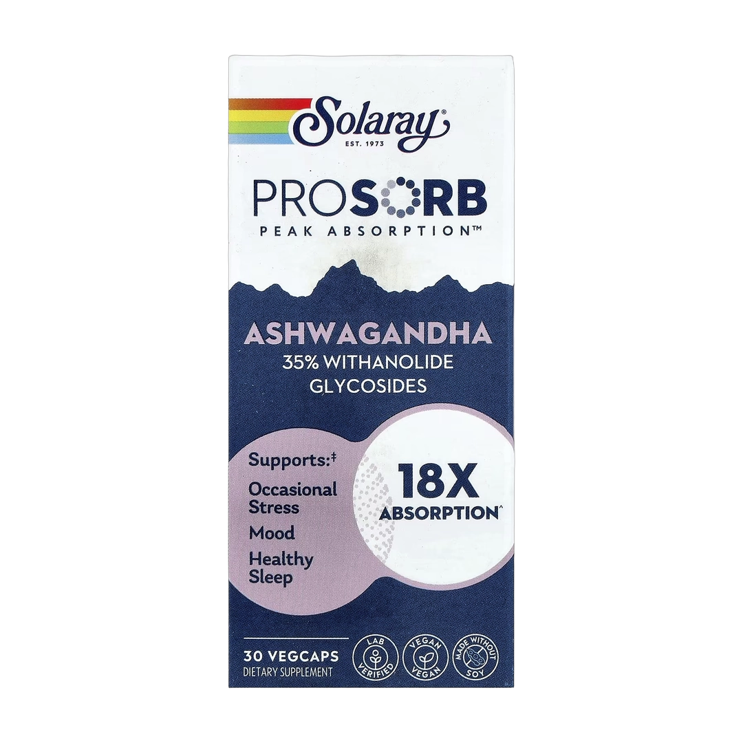 Solaray, Ashwagandha, 30 VegCaps (240 mg per VegCap)