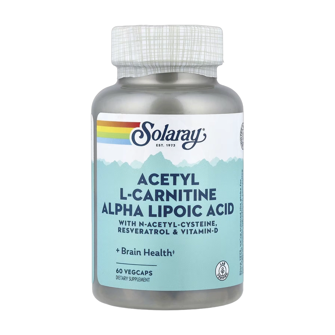 Solaray, Acetyl L-Carnitine Alpha Lipoic Acid, 60 VegCaps