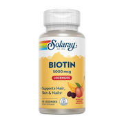SOLARAY, Biotin Supplement, 5000 mcg, 60 Lozenges