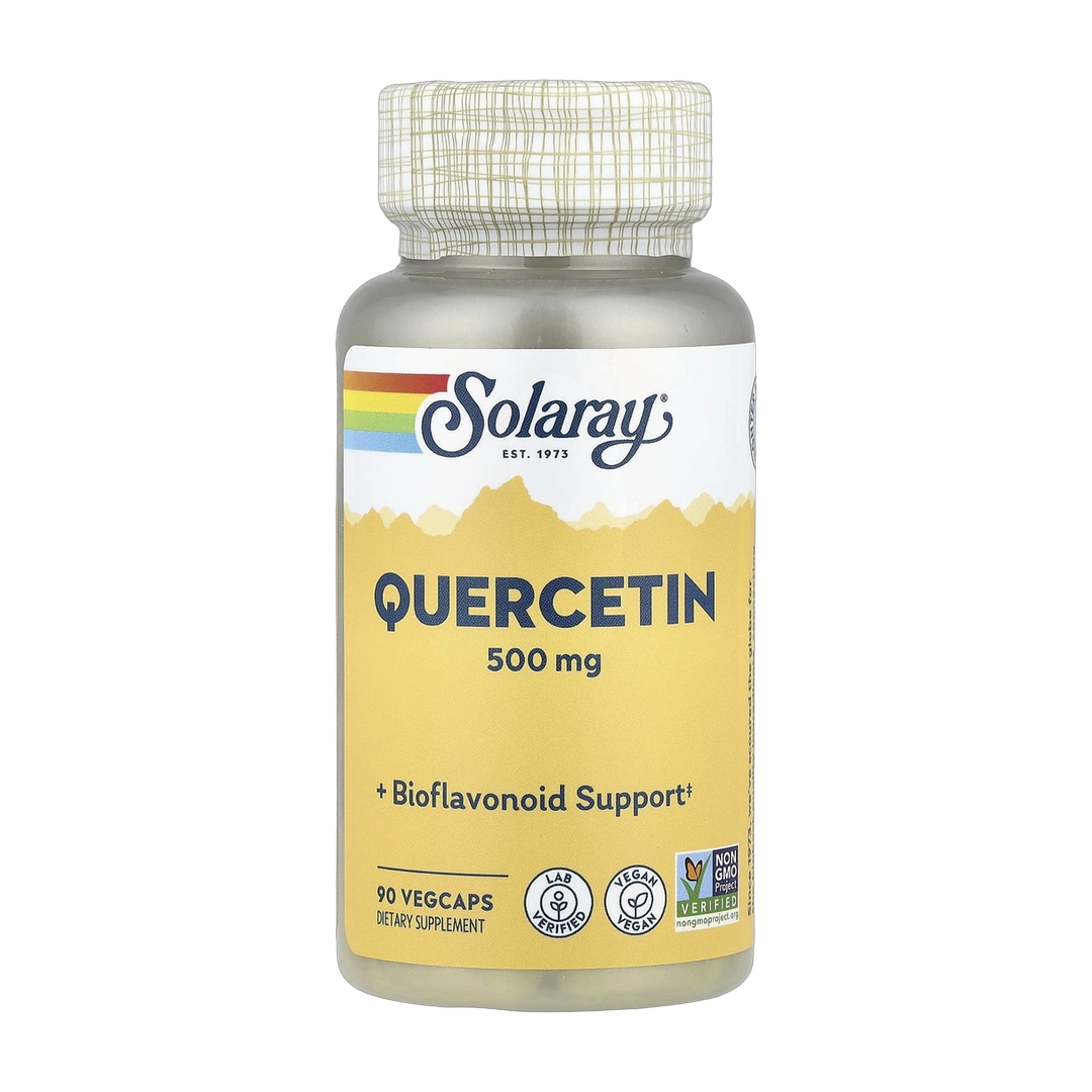 Solaray, Quercetin, 500 mg, 90 VegCaps front packaging view