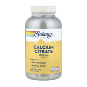 Solaray, Calcium Citrate, 240 VegCaps (250 mg per Capsule) front packaging view