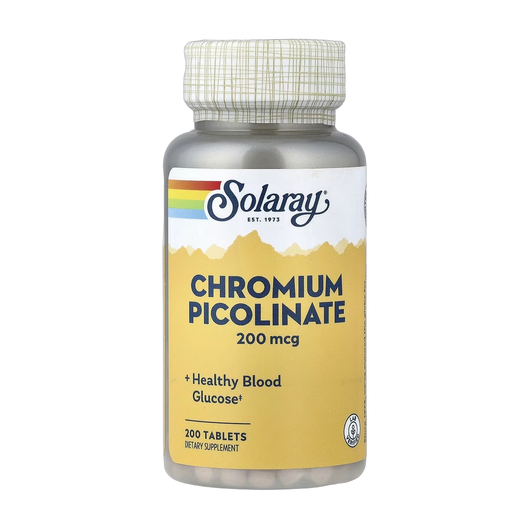 Solaray, Chromium Picolinate, 200 mcg, 200 Tablets