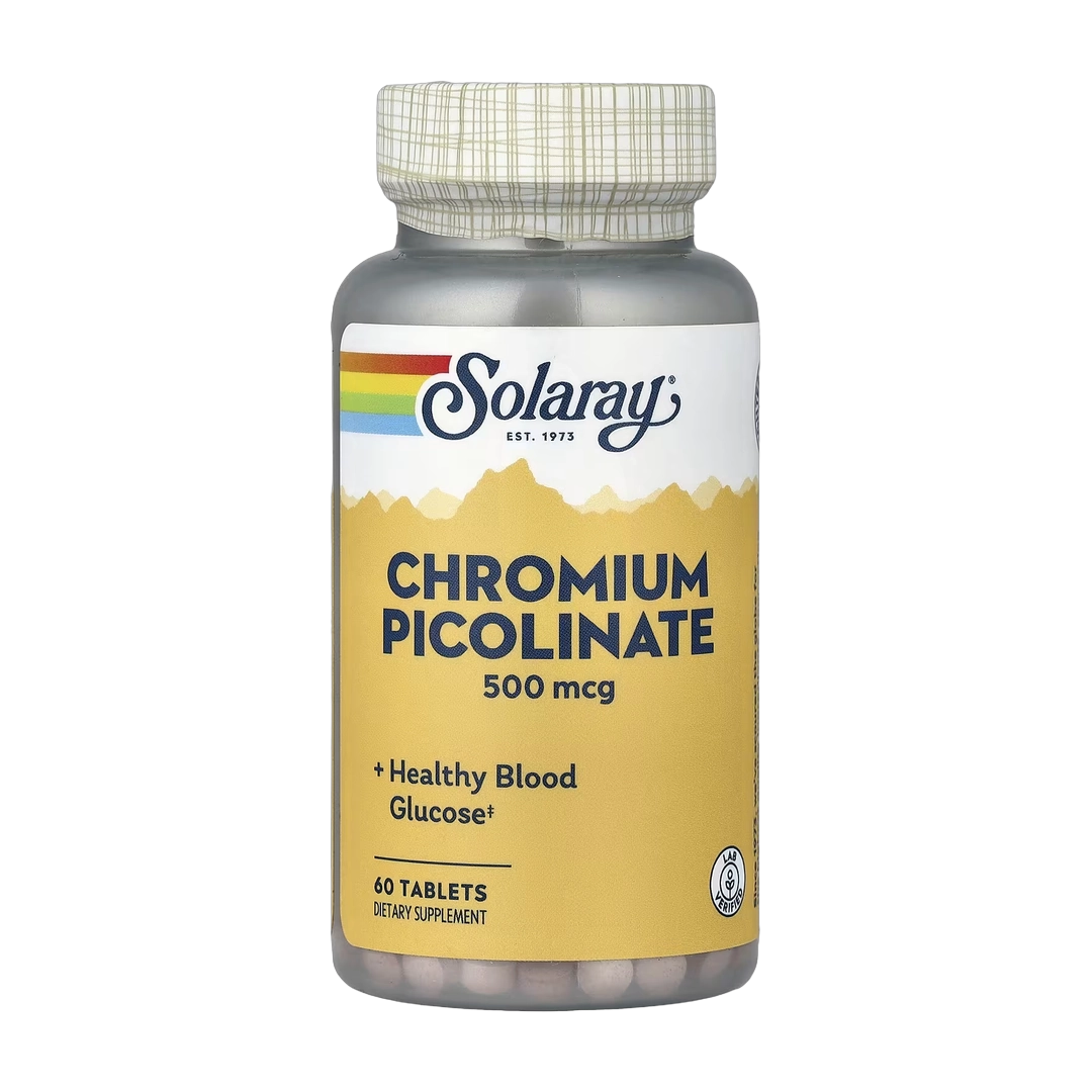 Solaray, Chromium Picolinate, 500 mcg, 60 Tablets